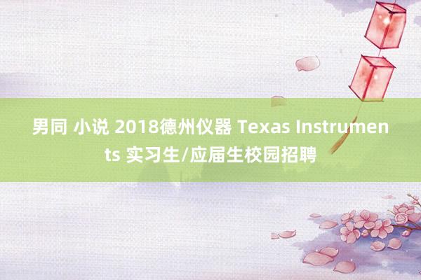 男同 小说 2018德州仪器 Texas Instruments 实习生/应届生校园招聘